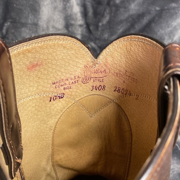 Justin 3408 Brown leather - Picture 5 of 5